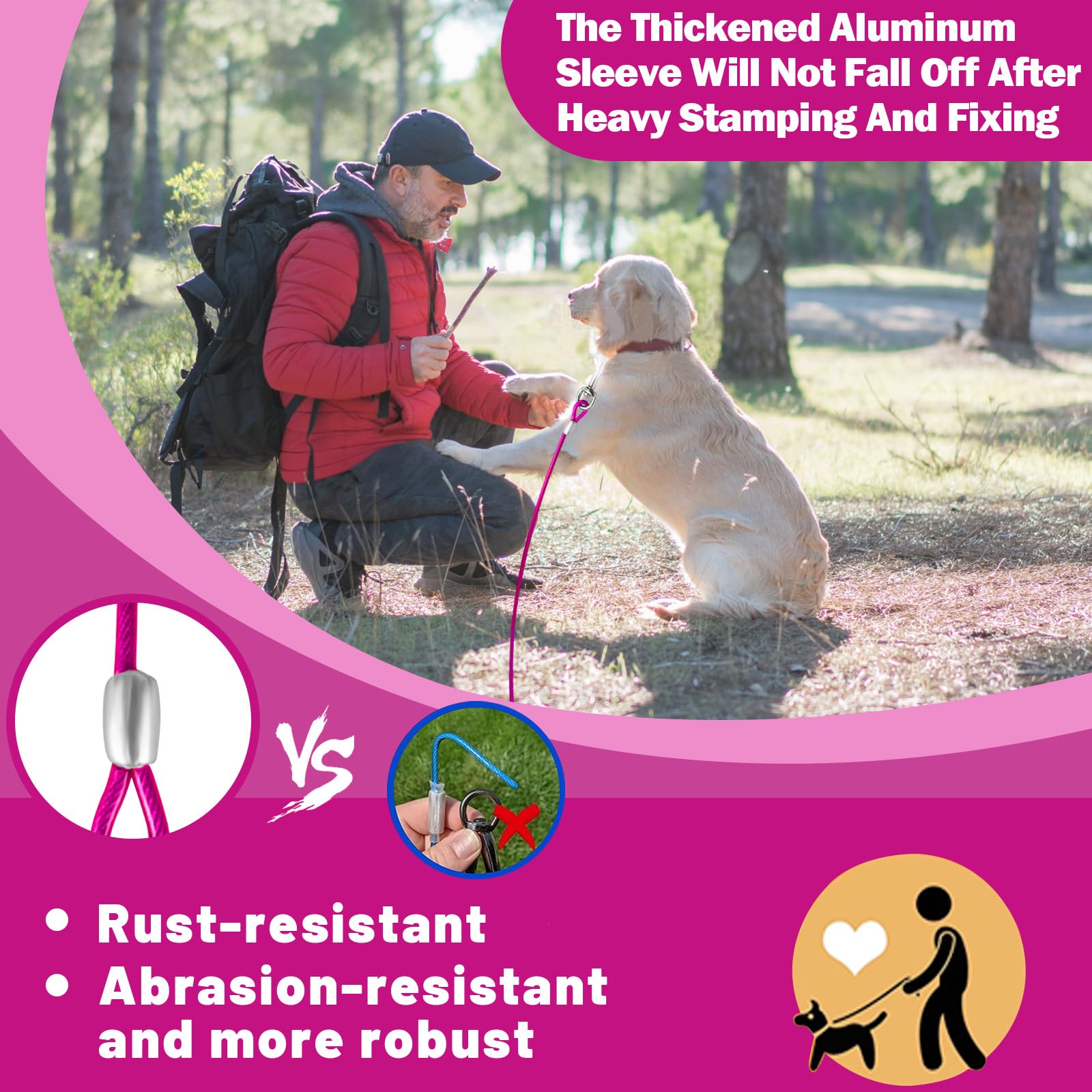 HaiYUAN sistema resistente a mordidas para mascotas grandes