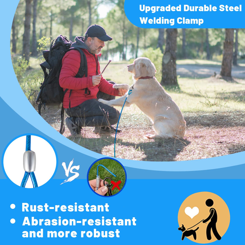 HaiYUAN cable de amarre para perros 30 ft, uso en espacios amplios