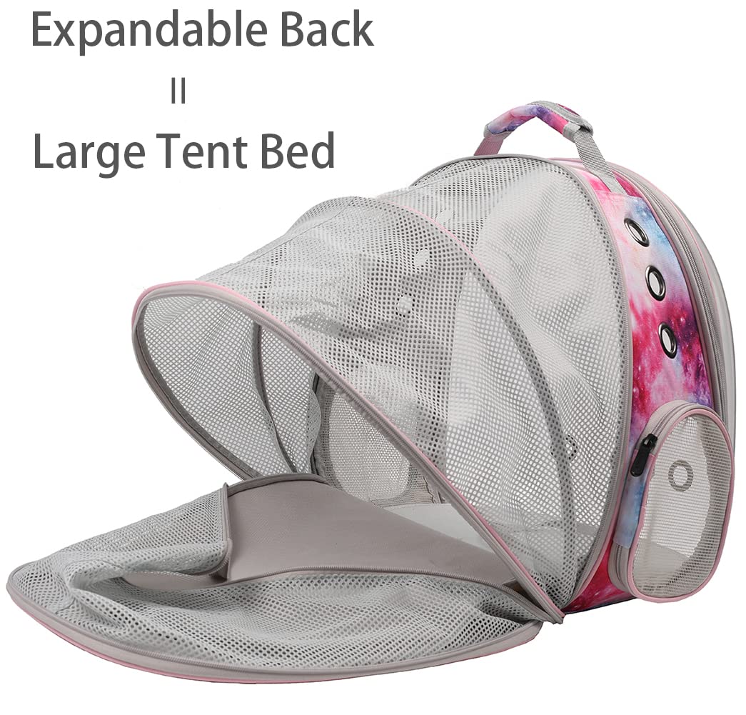 Halinfer Galaxy Rosa: mochila portátil con correa ajustable para viajes y caminatas