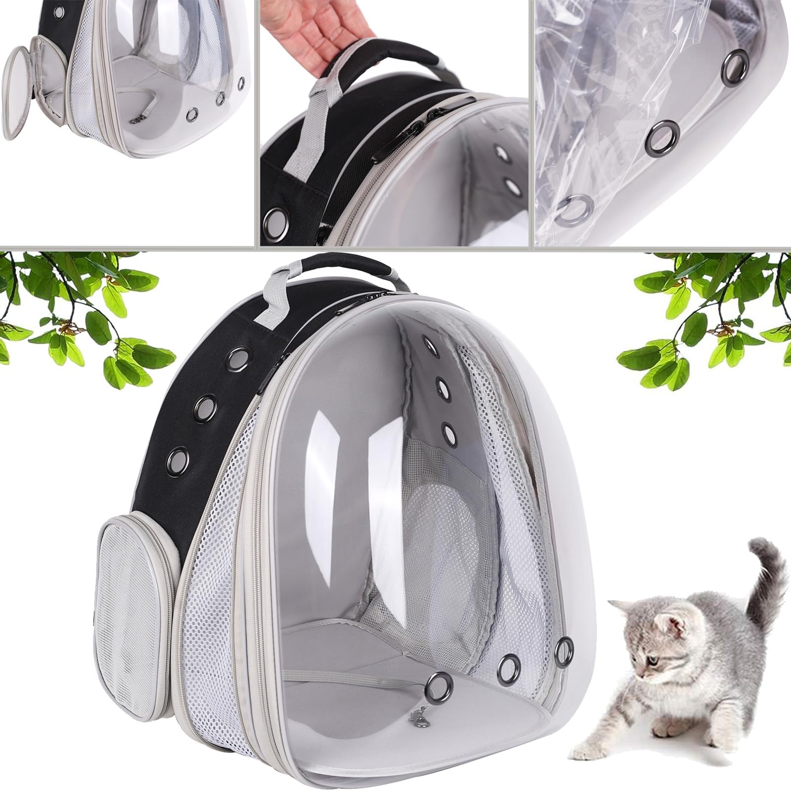 halinfer dos maneras de llevar la mochila gato en espalda o hombro