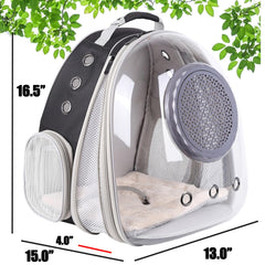 Mochila Halinfer con domo frontal para visibilidad y comodidad del animal
