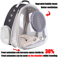 Mochila Halinfer con extensión frontal para mayor espacio interior