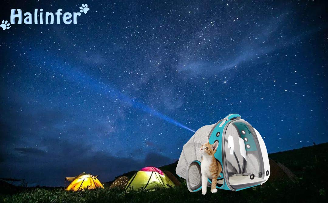 Halinfer mochila-gato ligera para viajes, comodidad y observación en movimiento