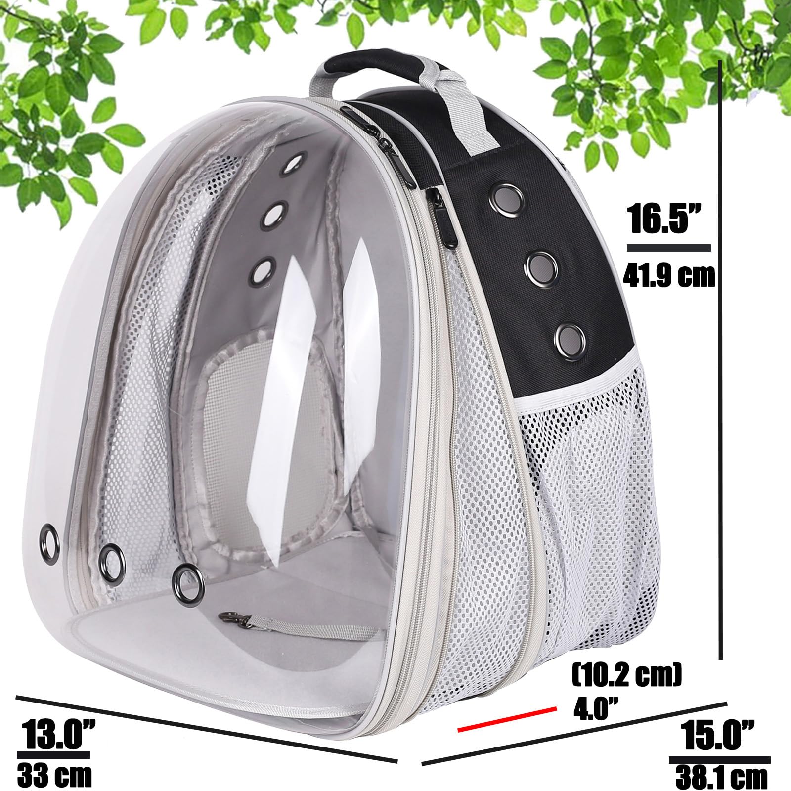 halinfer ventana burbuja transparente para ver al gato con claridad