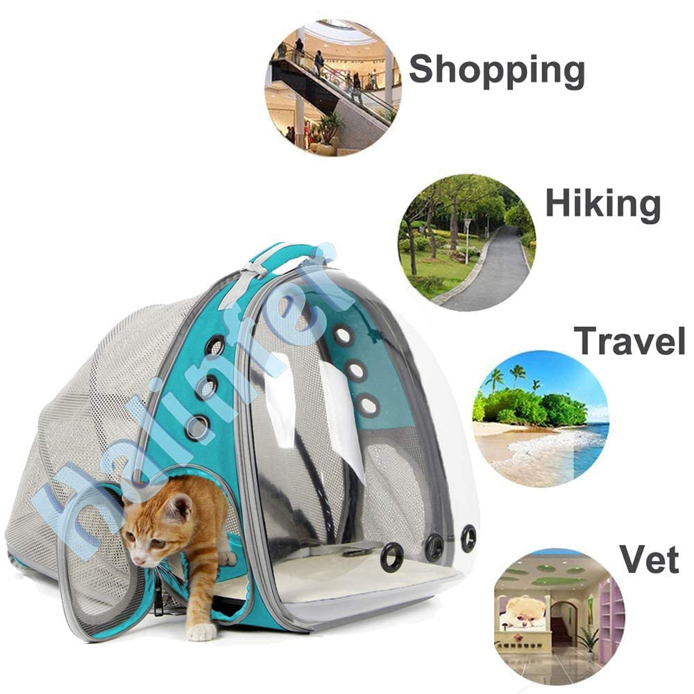 Halinfer mochila-gato con ventilación de 9 orificios para aire fresco