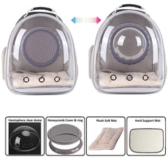 Mochila Halinfer con ventilación de malla para mascotas pequeñas