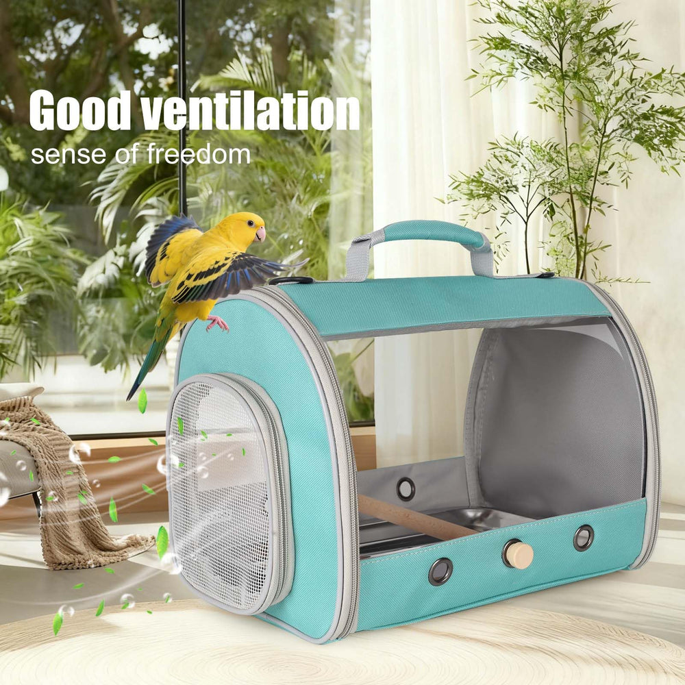 halinfer transportín para aves con acceso lateral y cremallera para entrada rápida