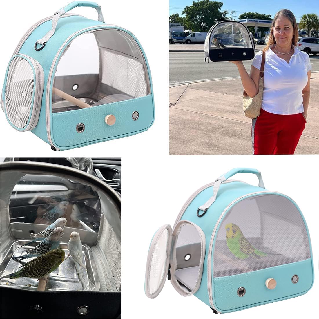 Halinfer transportín, asa superior ligera para viajar con seguridad.