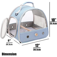 Halinfer transportin aves: vista frontal mostrando apertura lateral para fácil acceso