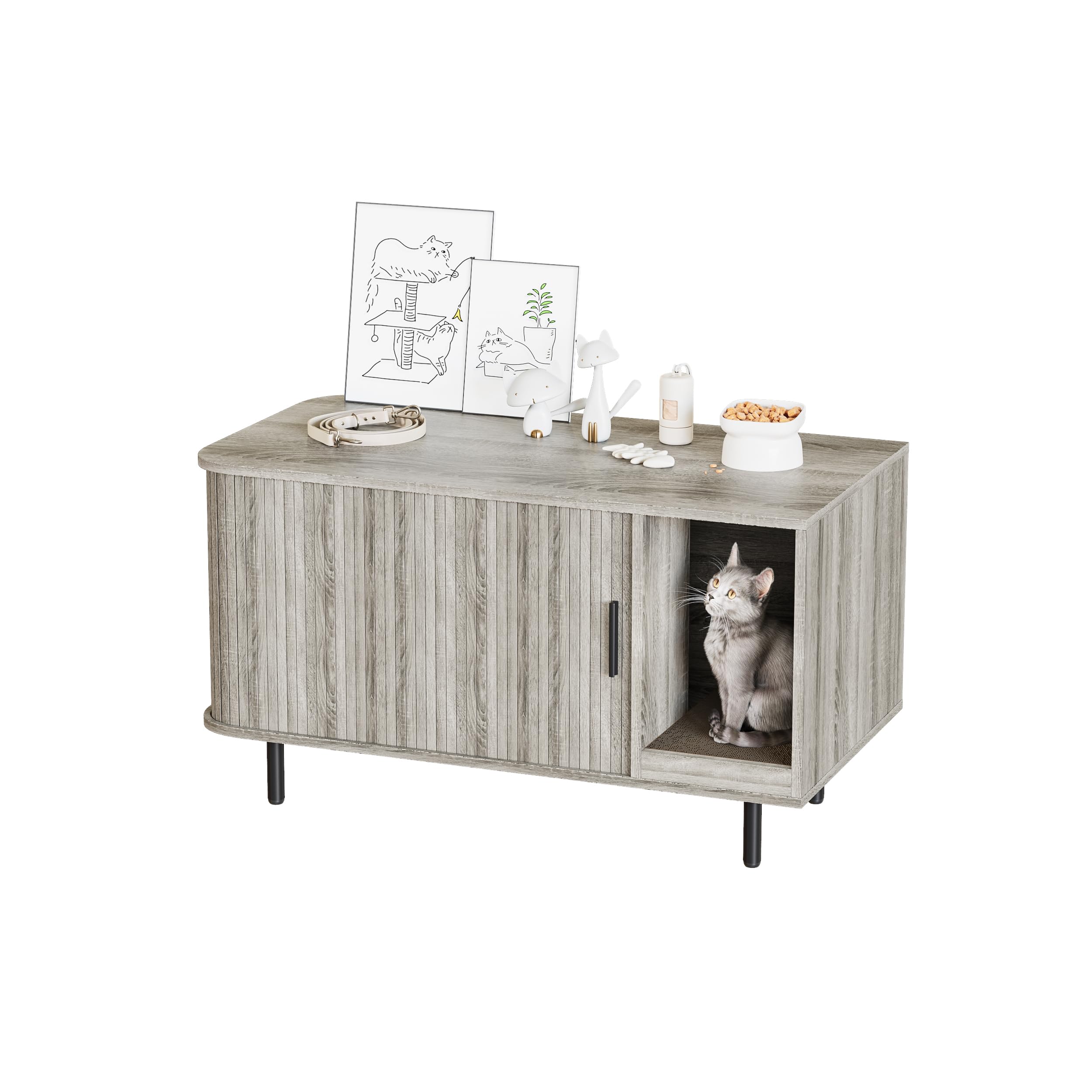 Halitaa acabado gris moderno que combina con decoración