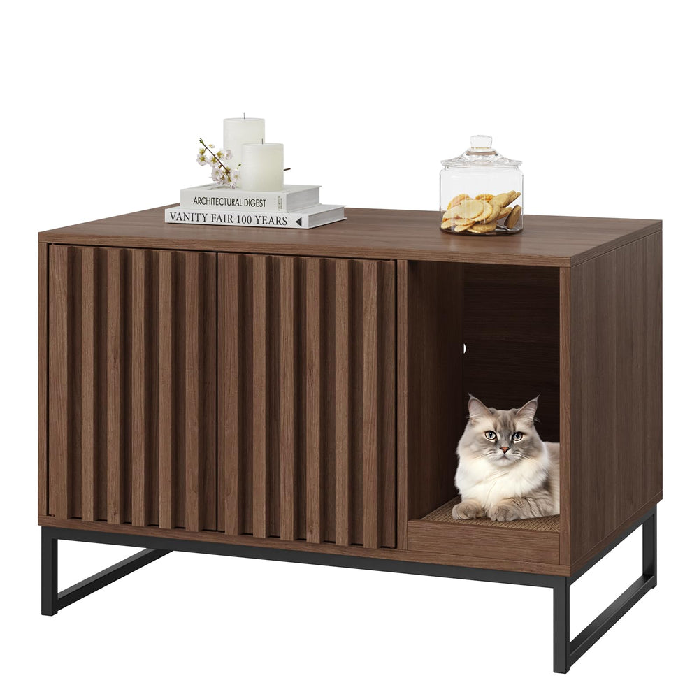 Halitaa diseno-nogal-mueble-multiuso, combina funcionalidad y estilo en casa.