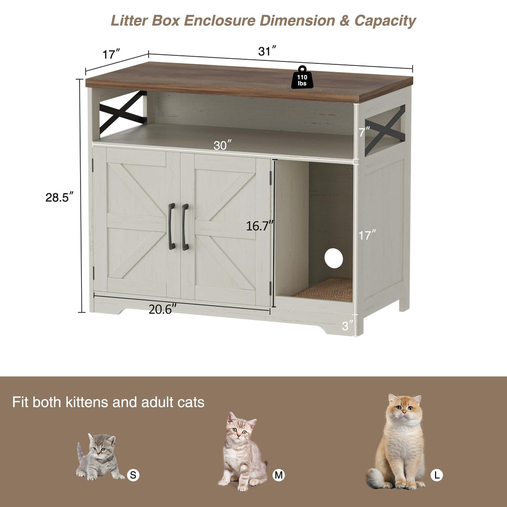 Halitaa mueble-gato-rascador-incorporado-blanco, área de juego integrada