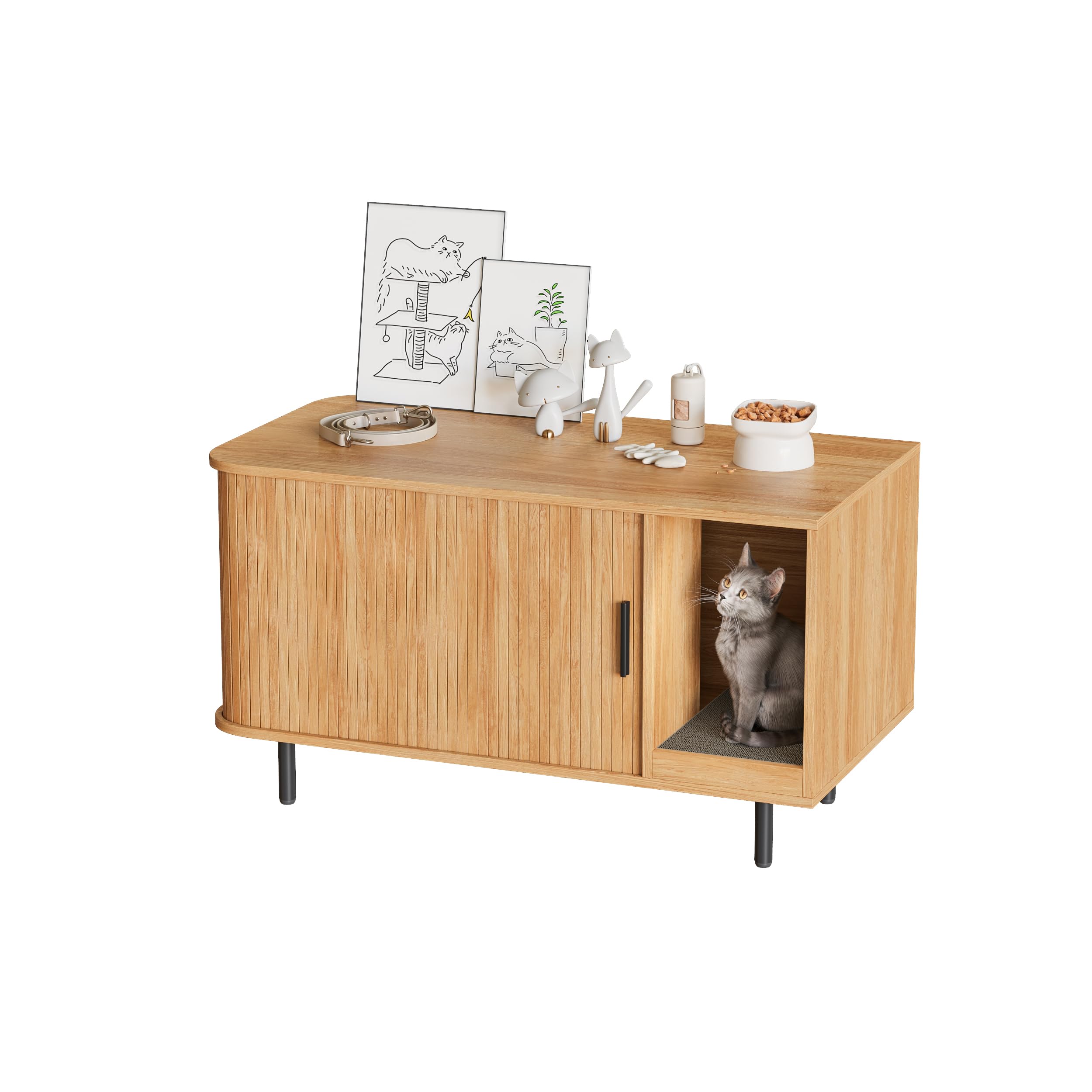 Halitaa mueble multiuso para sala que funciona como estante.