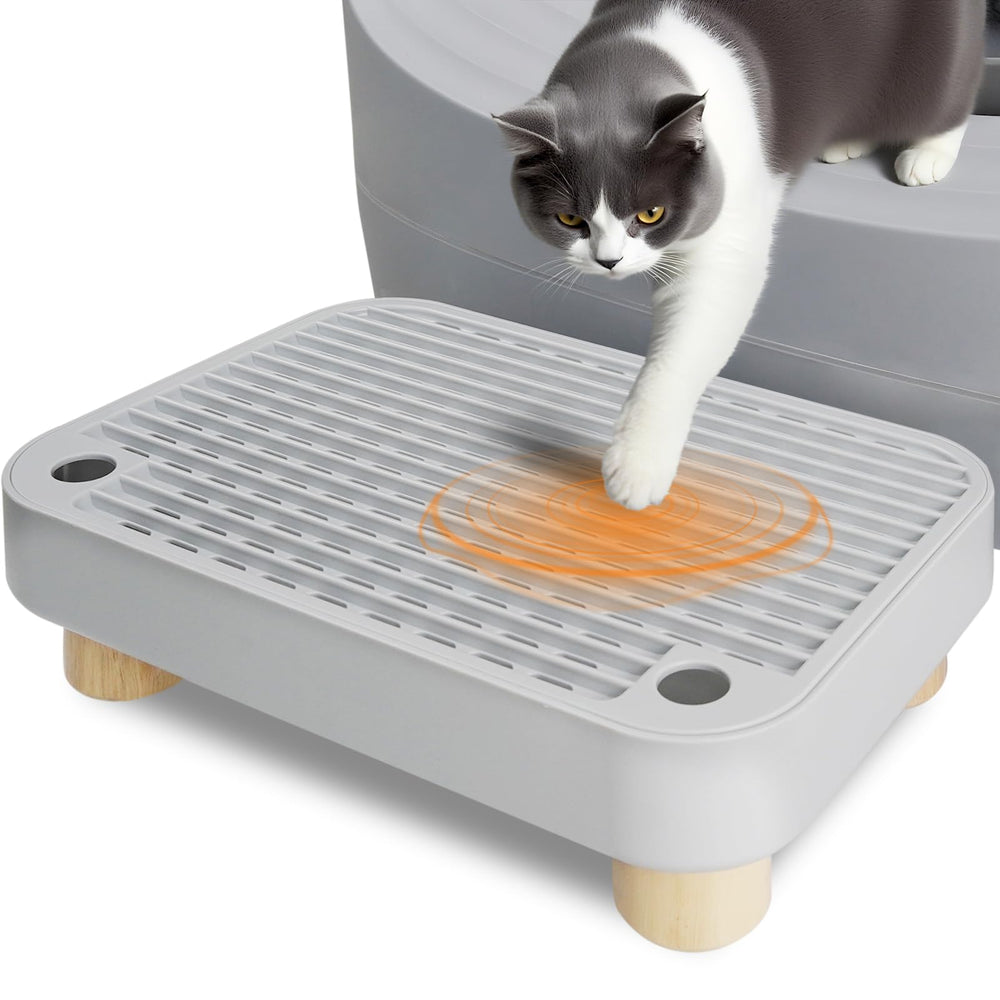HALKYDY caja de litter autolimpieza con tapa removible para desechar arena rápidamente