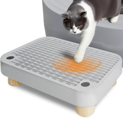 HALKYDY caja de litter autolimpieza con tapa removible para desechar arena rápidamente
