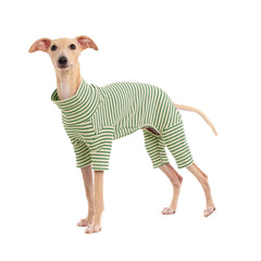 Haloumoning suéter para perro con rayas, cálido y cómodo para inviernos