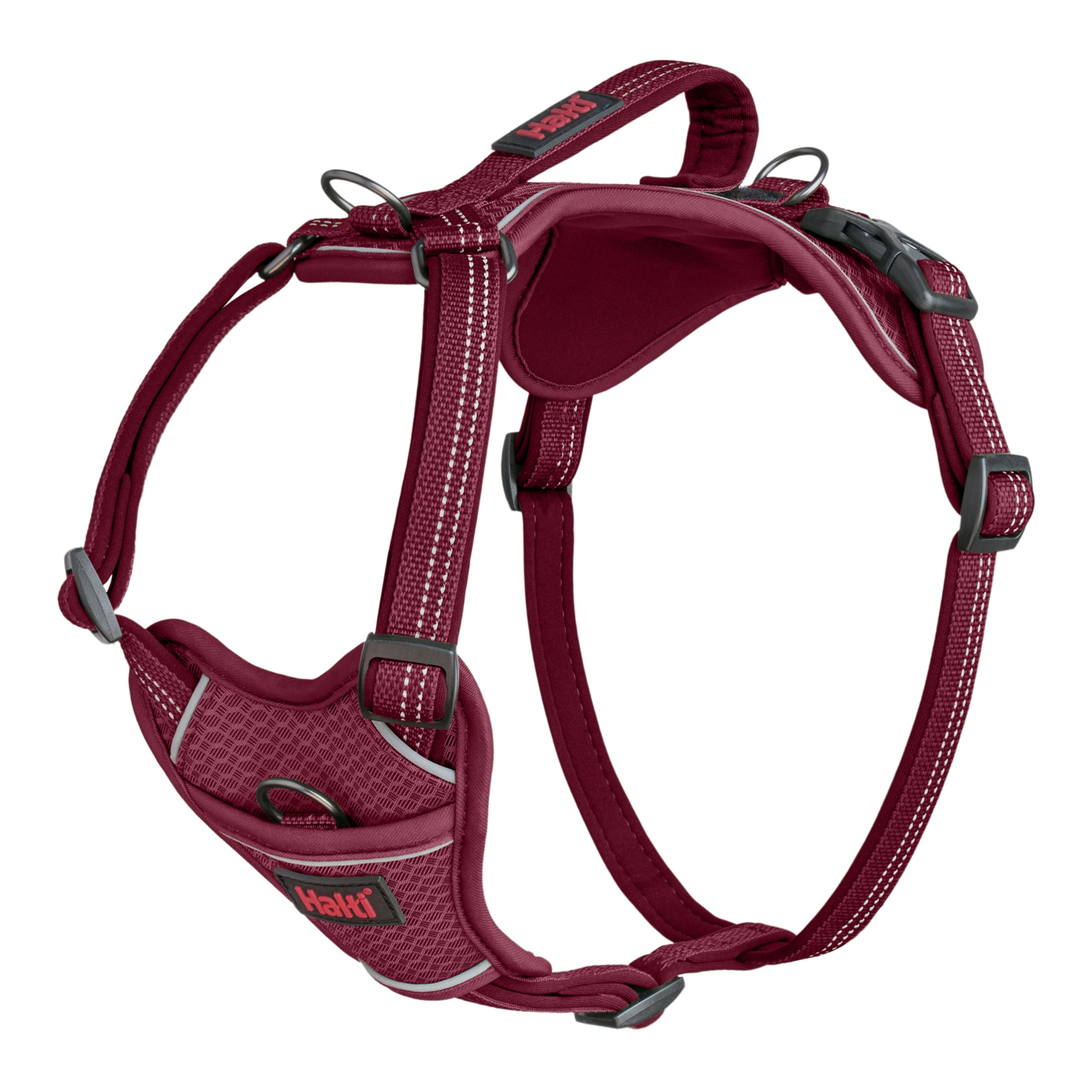 Arnés Halti Anatomy para perros con asa, cómodo y ligero para paseos diarios.
