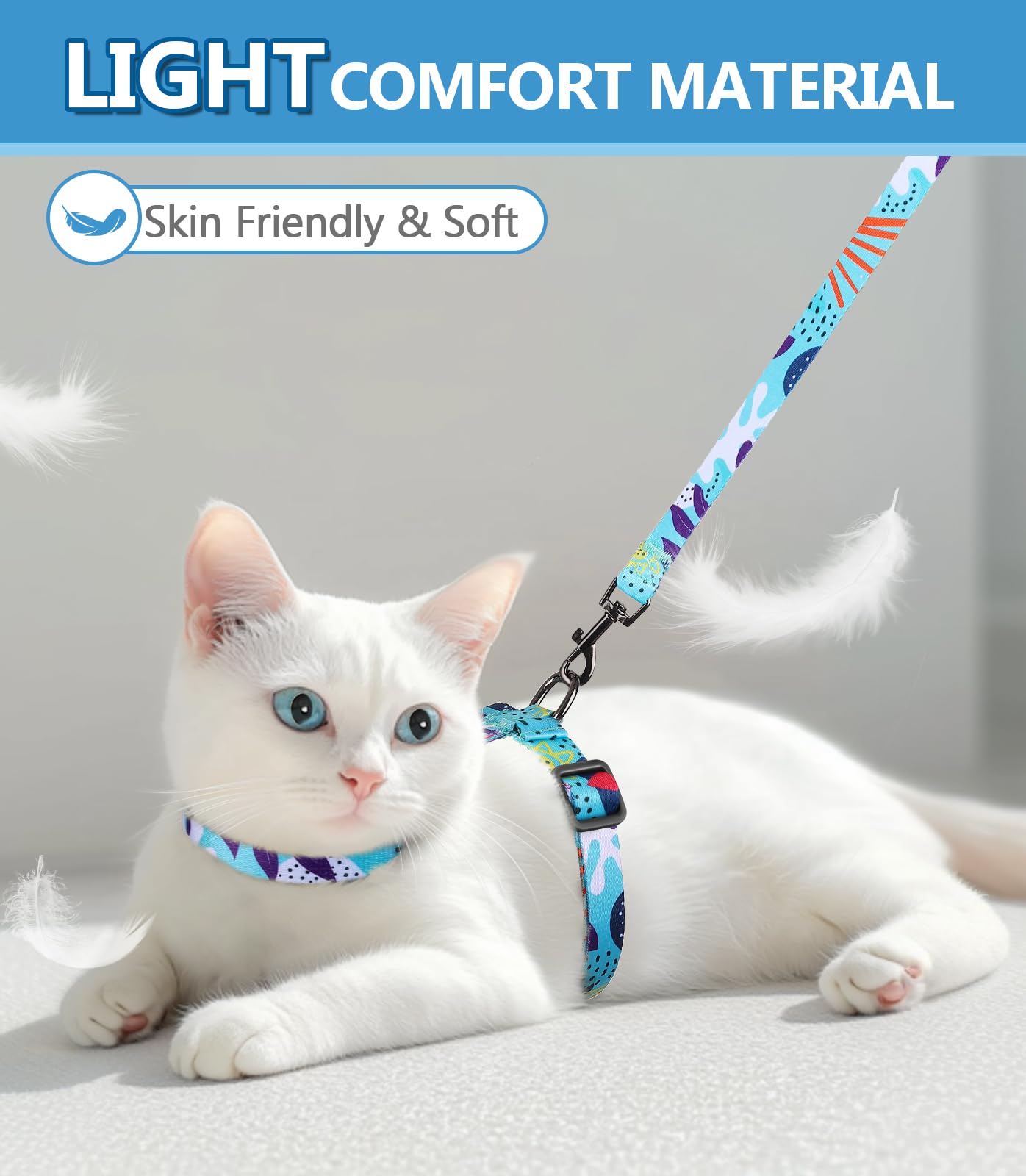 Halypet ajuste tallas gatos: compatible con gatos pequeños y grandes gracias a múltiples broches.
