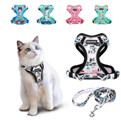 Arnés Halypet para gato con diseño rosa, ideal para paseos seguros y elegantes.