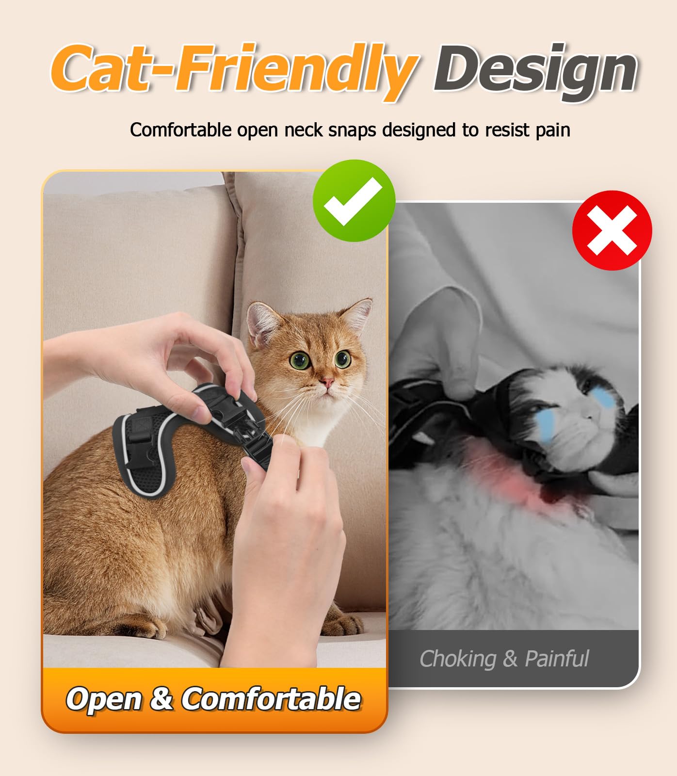 Halypet arnés gato tallas ajustables XS S M para mejor ajuste