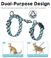 Correa Halypet para gatos, ajuste personalizable para un ajuste perfecto.