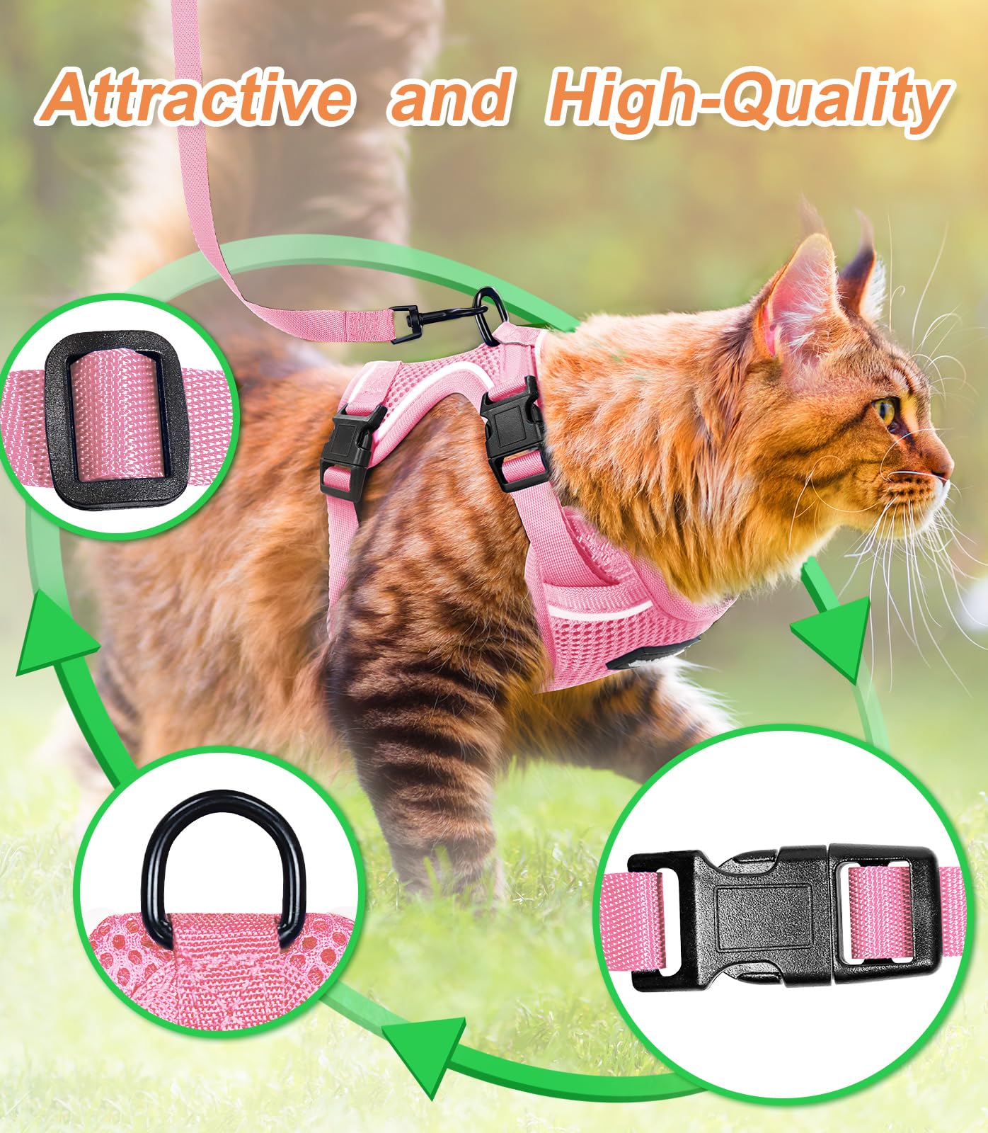 Conjunto arnés y correa Halypet H200 Pro para paseos al exterior