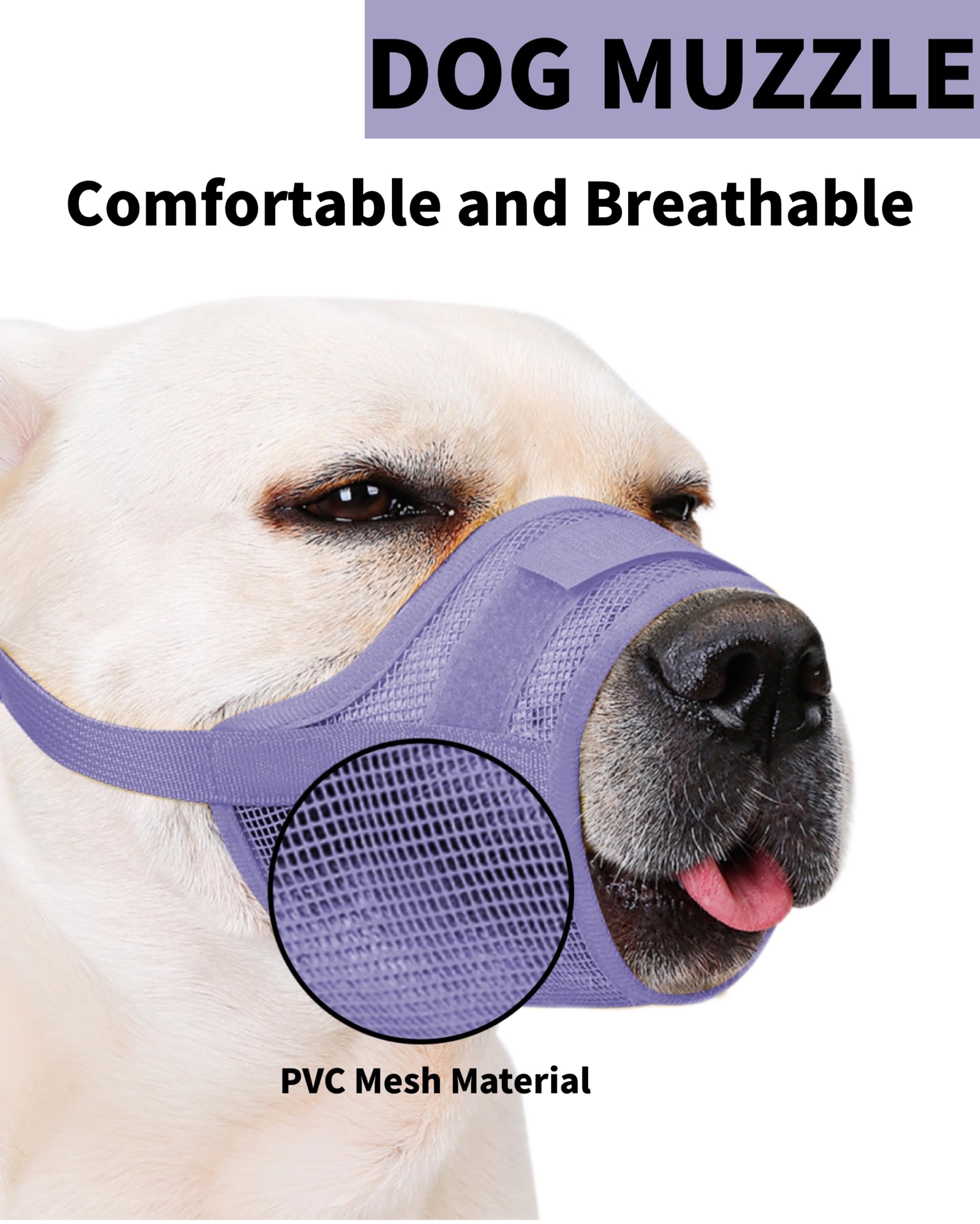 Hamibus mordaza para perro con ajuste ajustable en cuello y cabeza.