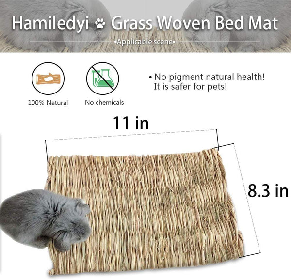 Hamiledyi alfombra de pasto para gatos, textura cómoda para juego y descanso.