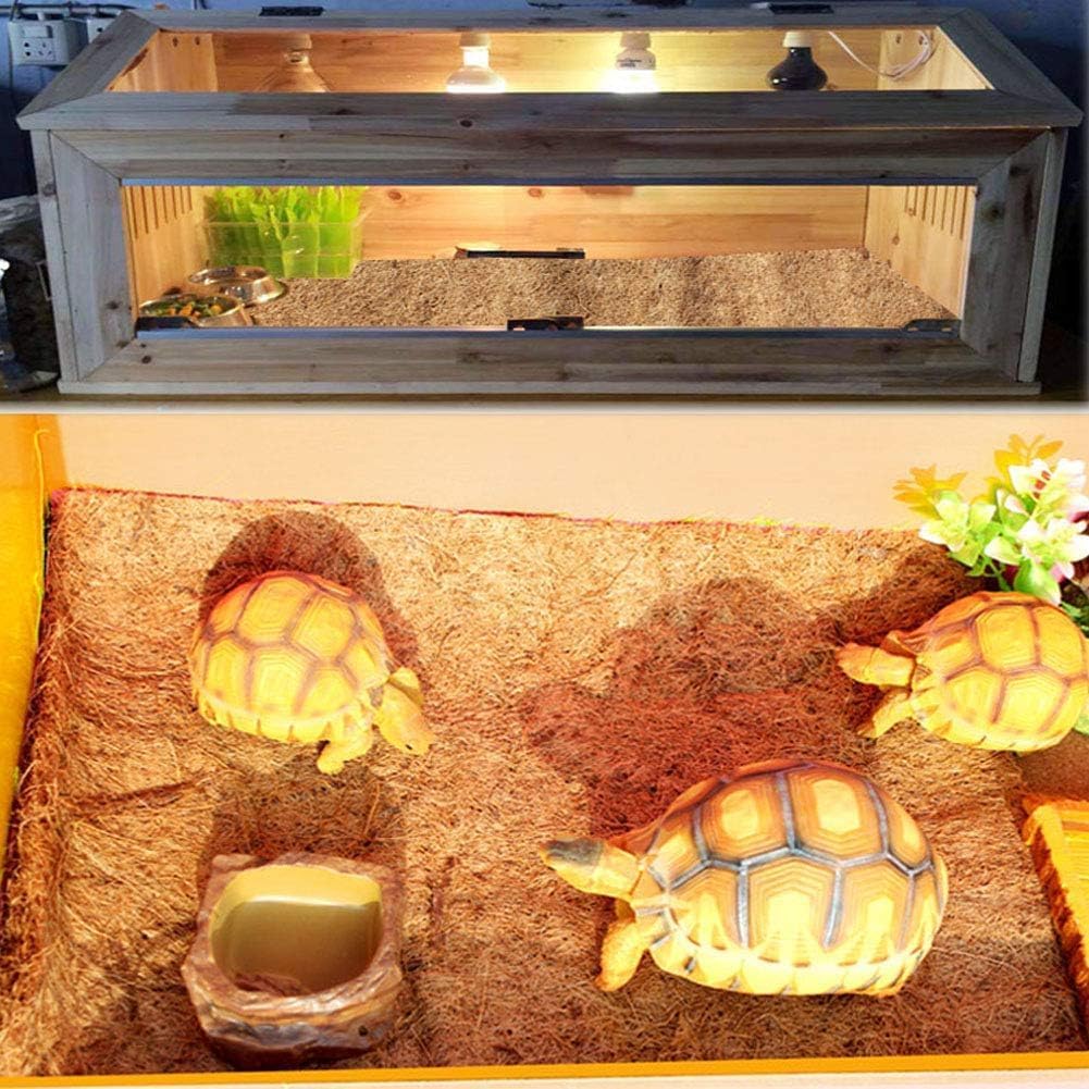 Hamiledyi Alfombra de gran tamaño 90x40 cm, cobertura amplia para terrarios.