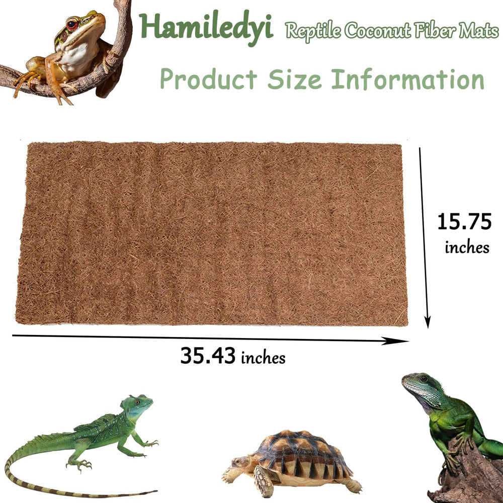 Hamiledyi Alfombra para tortugas y otros reptiles, refugio cómodo.