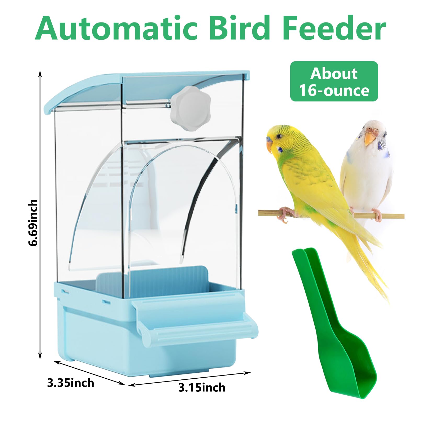 Hamiledyi alimentador automático para aves, limpieza rápida y sencilla después del uso
