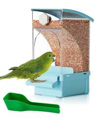 Hamiledyi alimentador automático para aves, diseño transparente facilita ver la comida
