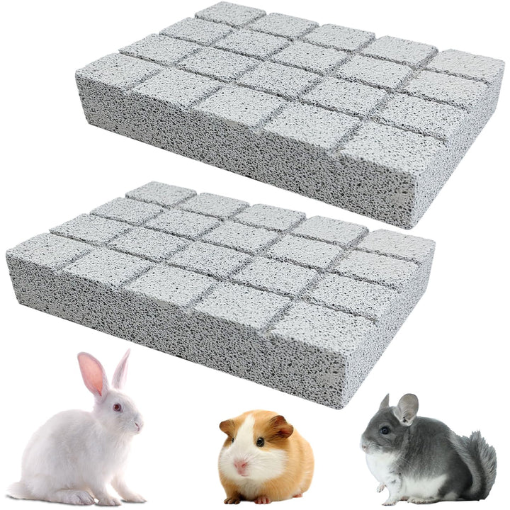 Hamiledyi: almohadilla rascar conejo, piedra de lava natural para uñas y dientes.