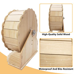 Rueda Hamiledyi de madera resistente al agua para uso diario.