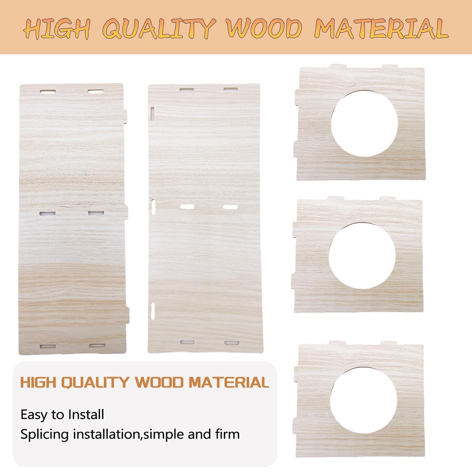 Hamiledyi refugio-dos-camaras, tamaño 8.3x3.2x4.3 pulgadas, ideal para jaulas.