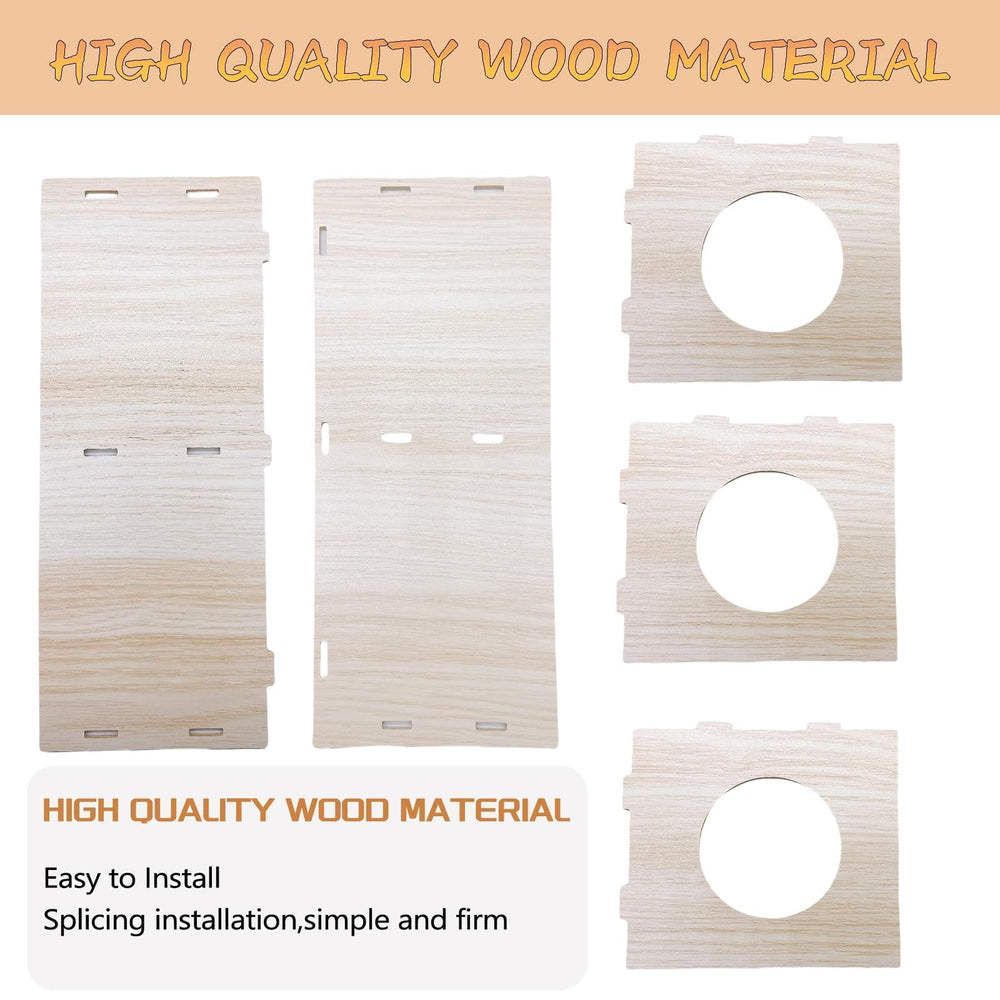 Hamiledyi refugio-dos-camaras, tamaño 8.3x3.2x4.3 pulgadas, ideal para jaulas.