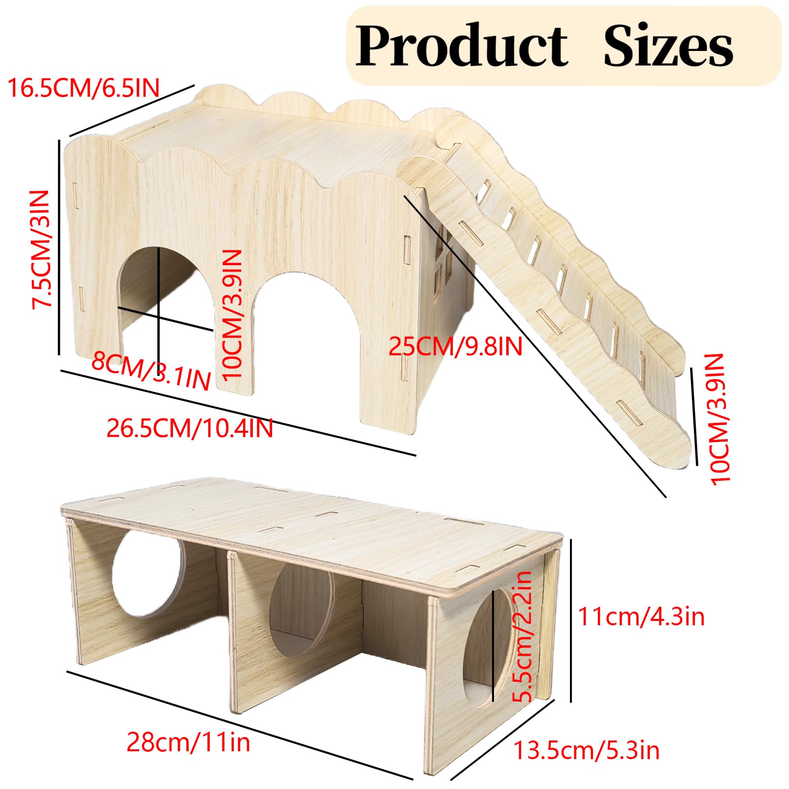 Hamiledyi túnel de doble cámara para hámster, ideal para juego.