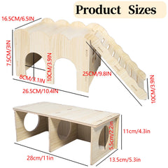 Hamiledyi túnel de doble cámara para hámster, ideal para juego.