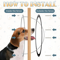 Hamiledyi ventana de vista externa para perros, promueve curiosidad segura.