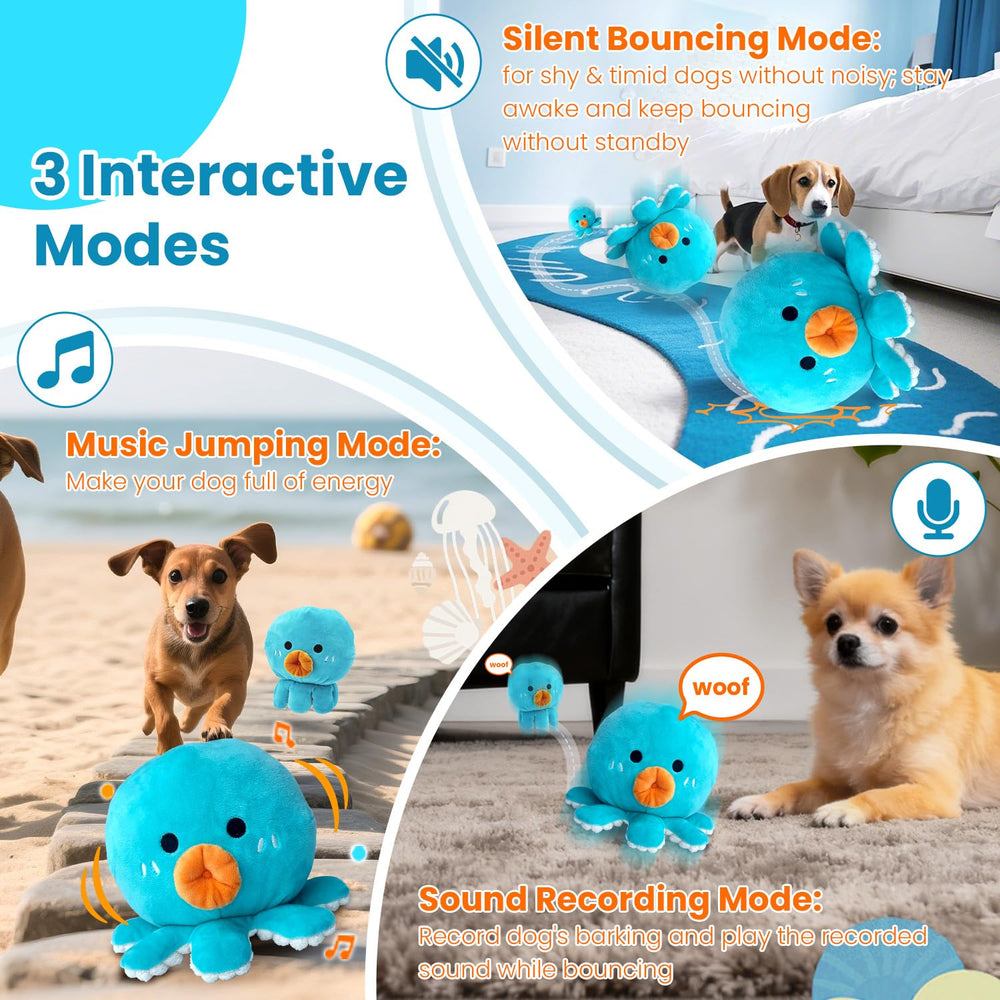 Bola interactiva Hanarook para perros, movimiento autónomo para quemar energía.