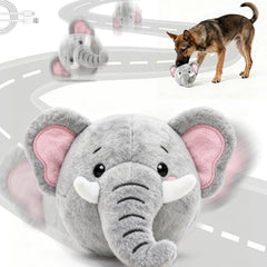 Hanarook elefante interactivo en movimiento para estimular la actividad del perro
