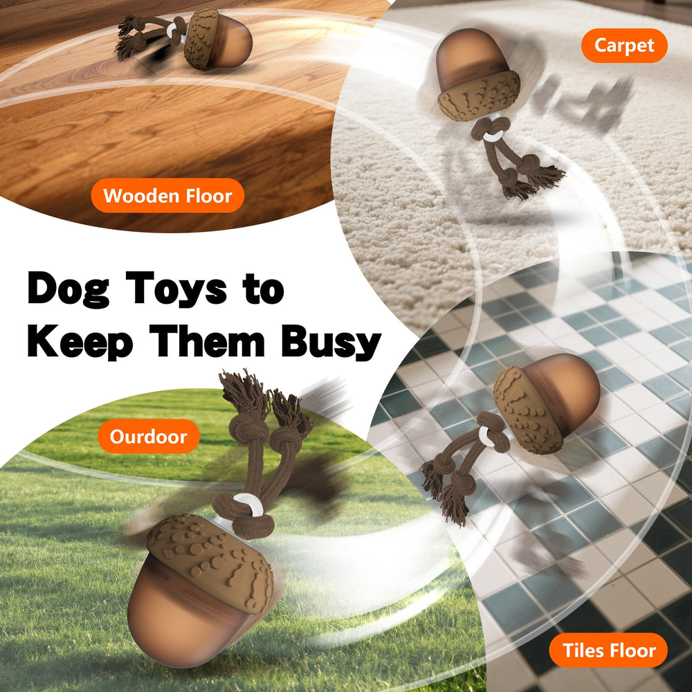 Hanarook Pelota interactiva de TPU y ABS, resistente para perros activos