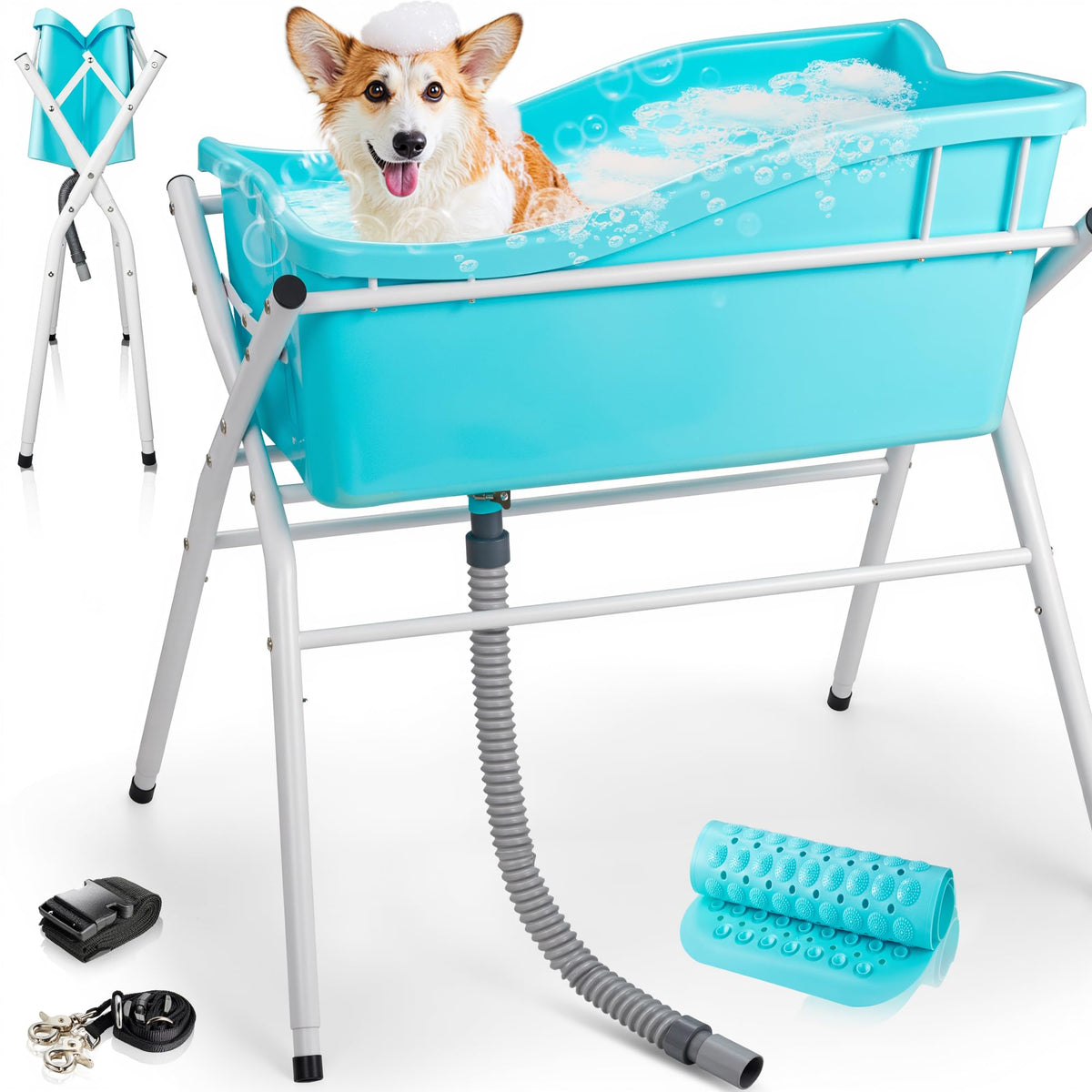 handnam banera perros portatil interior exterior uso comodo para baño en casa