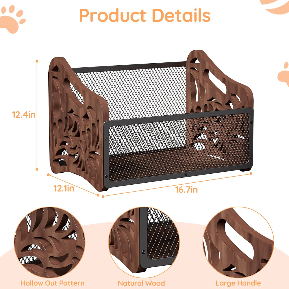 handrong cesta-juguetes-perro-grande ofrece capacidad de diez galones para almacenar diversas cosas.