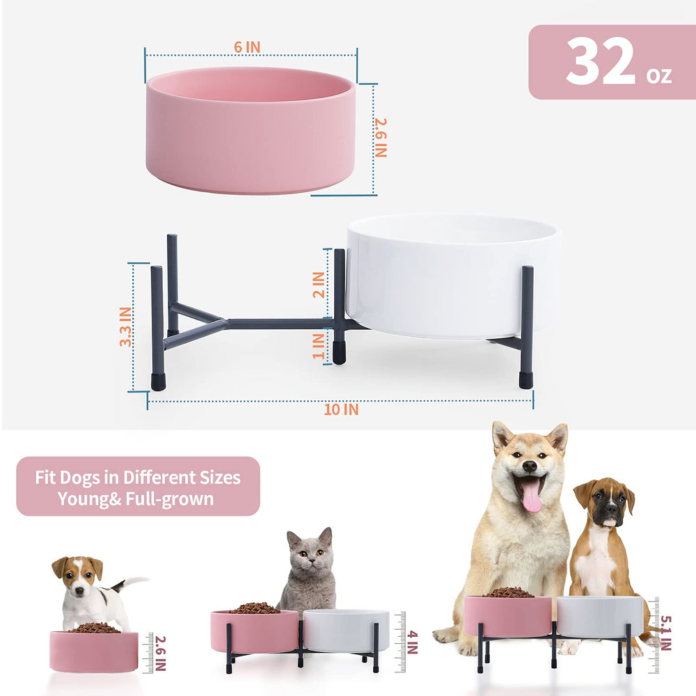 Base metálica para tazones HANJION, estable durante la comida.
