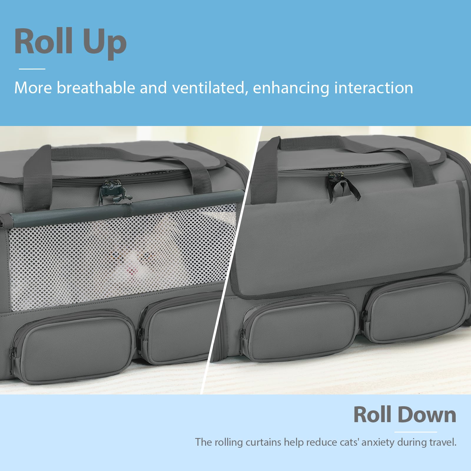 Hannadepot transportín plegable para guardar fácilmente