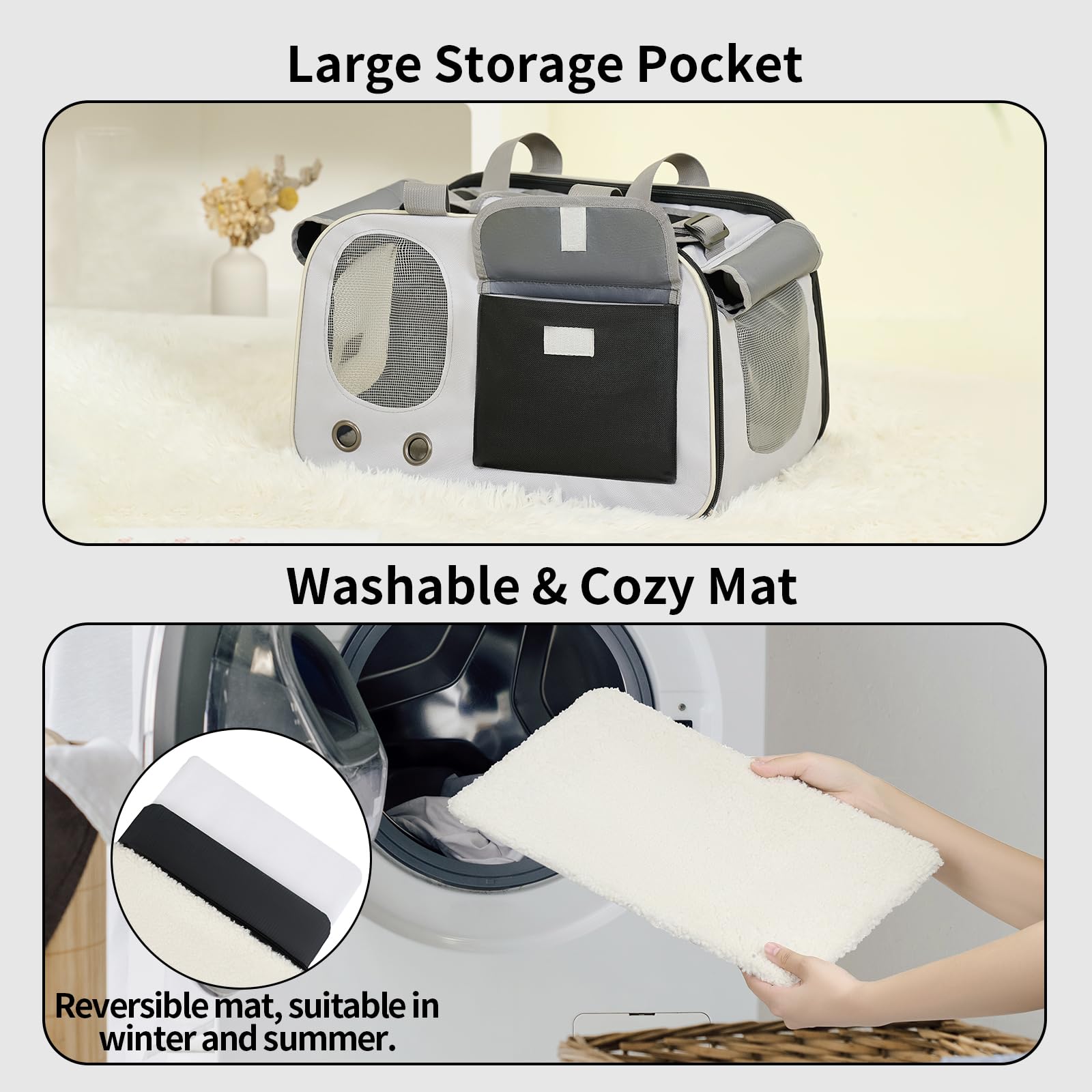 Hannadepot transportín con ventilación 360 grados para aire fresco.
