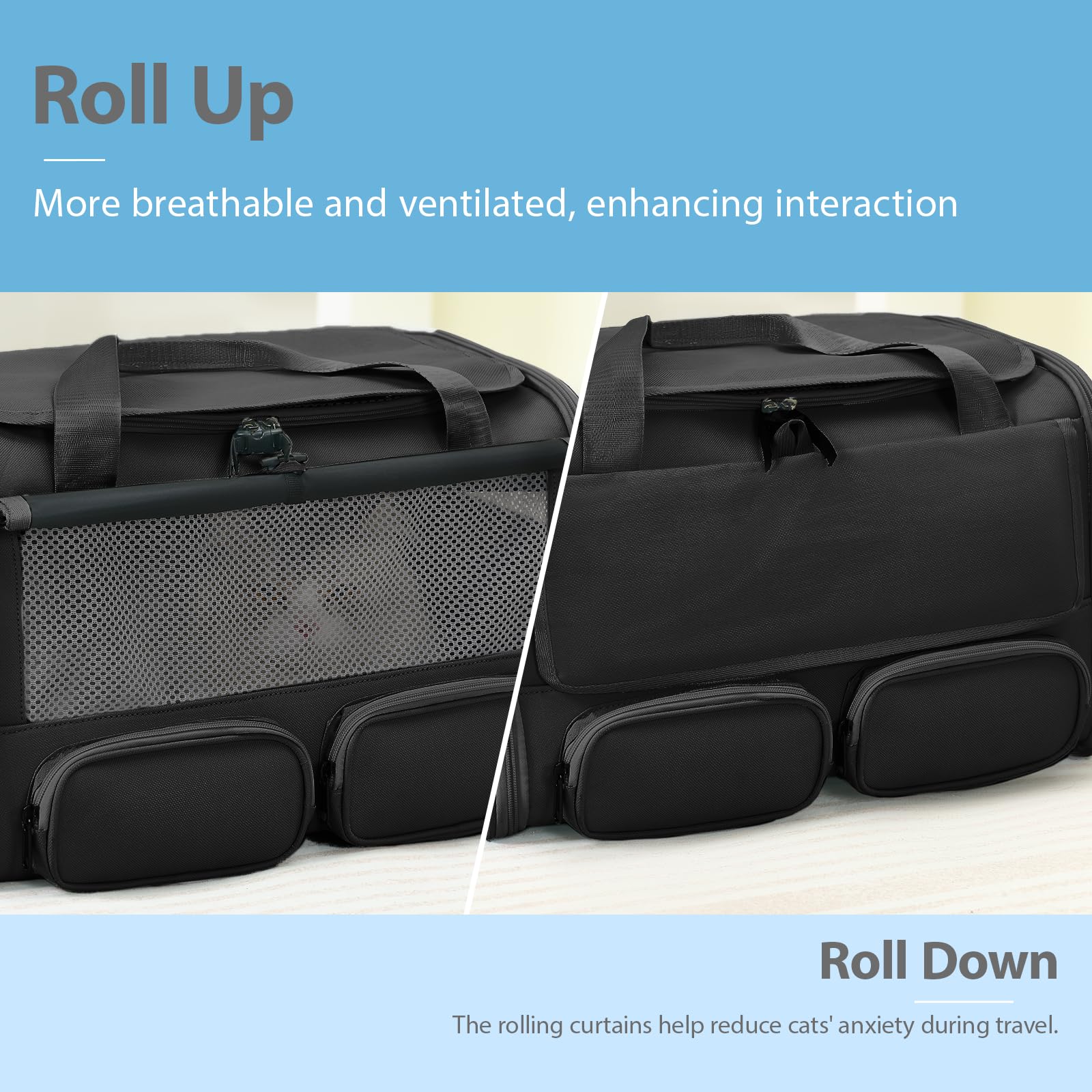 Hannadepot transportín ventilación 360 grados para flujo de aire constante
