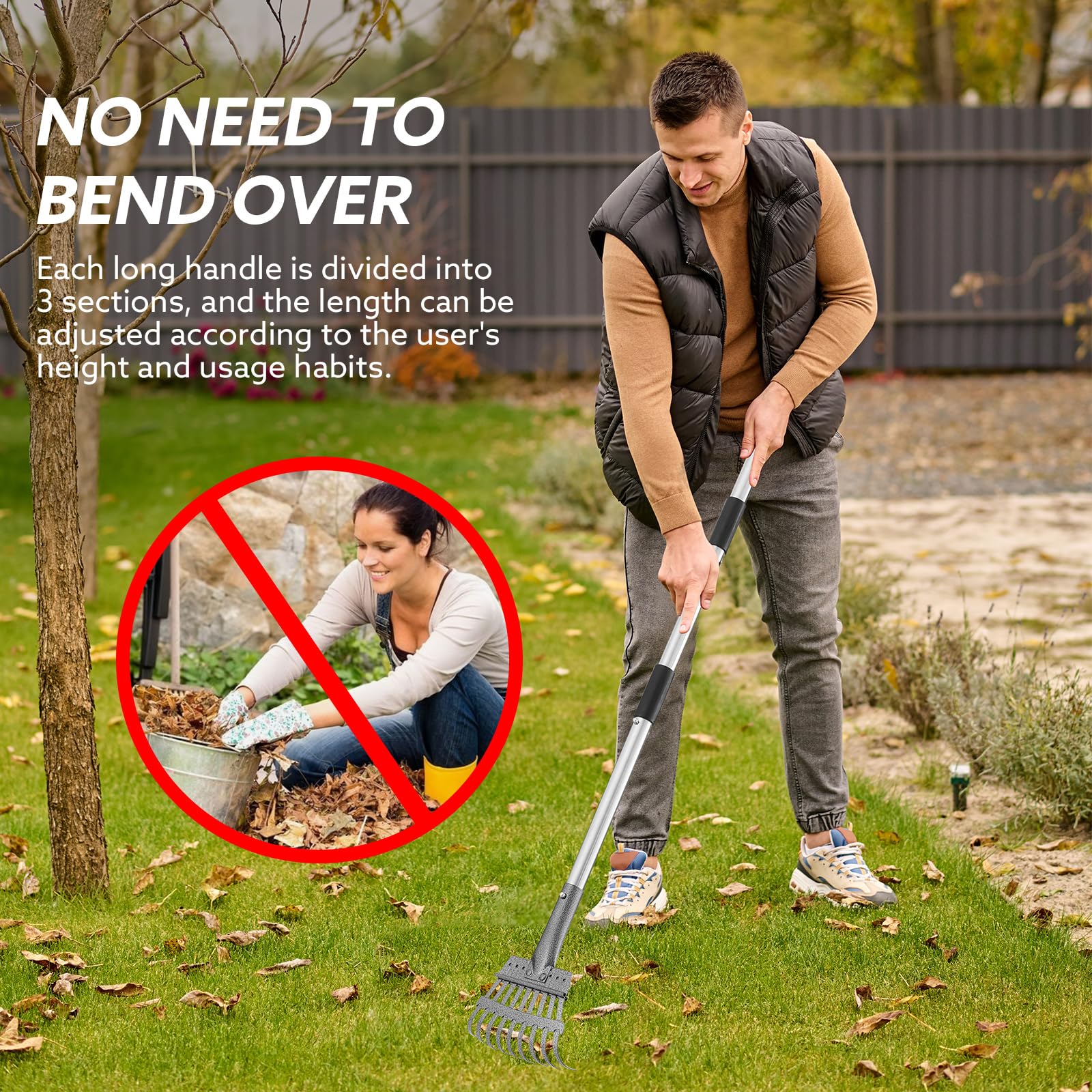 HANTOP uso versatil en casa, jardin y camping para limpieza eficiente.