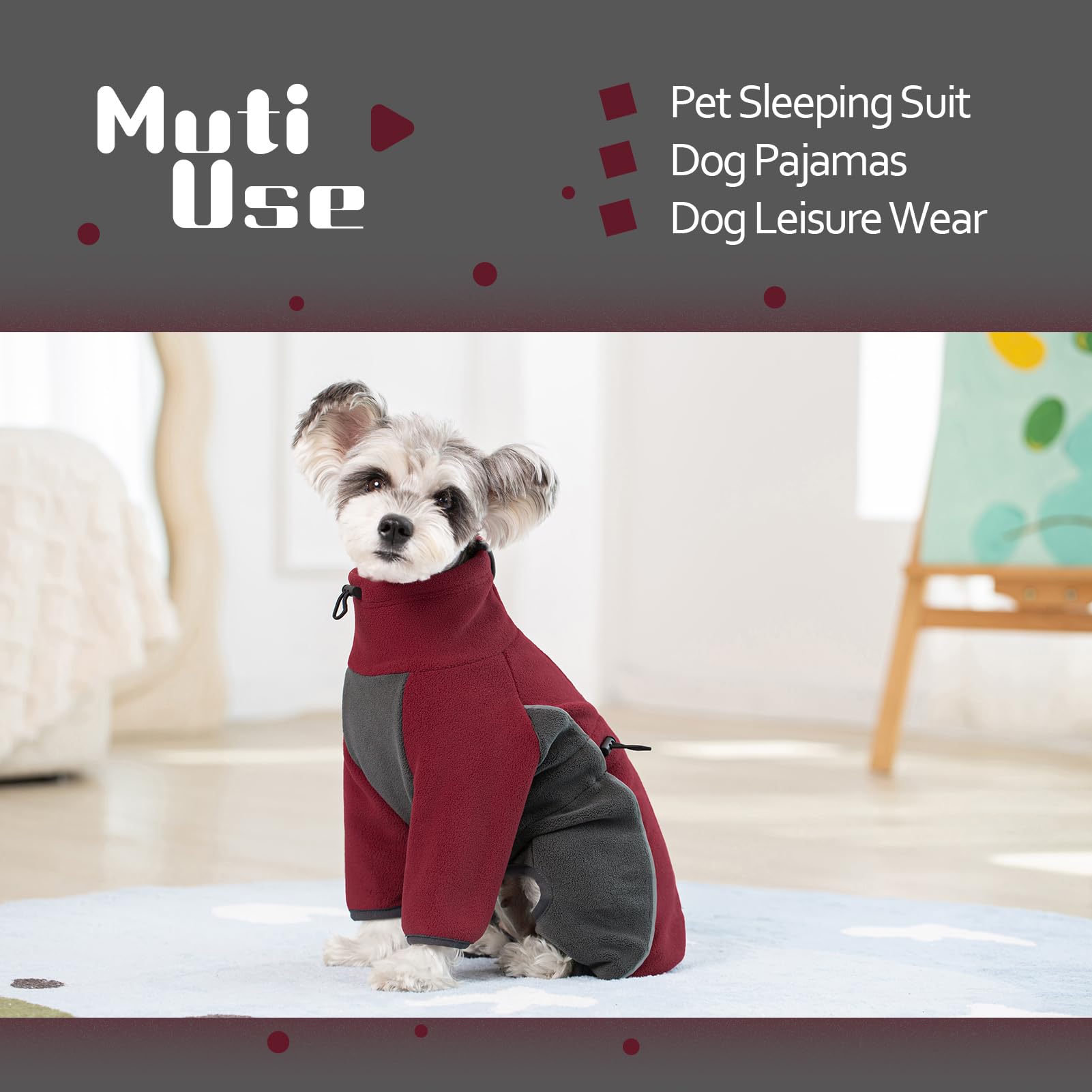 HAOXINPET diseño bicolor en capa para perros, destaca en paseos